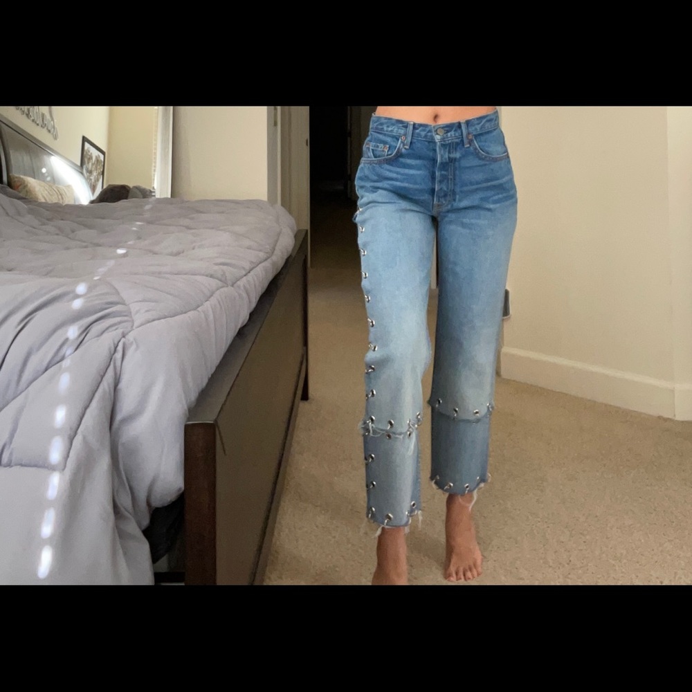 NWT Grlfrnd Helena Pierced Jeans - Picture 9 of 14